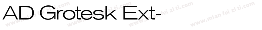 AD Grotesk Ext字体转换